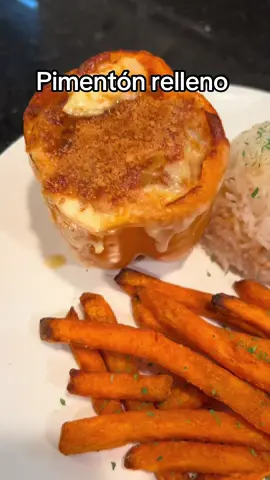 Acompáñanos a preparar esta receta de pimentón relleno 🤤  #Receta #venezuela #recetas #creatorsearchinsights #Recipe 