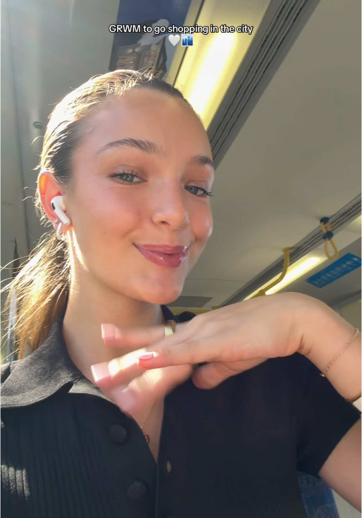 GRWM to go shopping and out for lunch in the city 🤍🏙️ #grwm #rushgrwm #everydaymakeup #makeup 