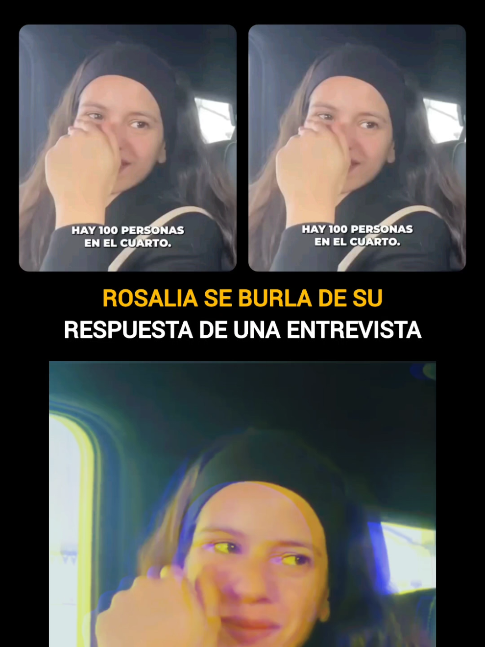 #Rosalia Sube Un Video en el Cual Se Burla De Su Propia Respuesta Qué Dio En Una Entrevista 😁👁 ¿Te Gustó Su Preciosa Risa 😅? #Comenta 