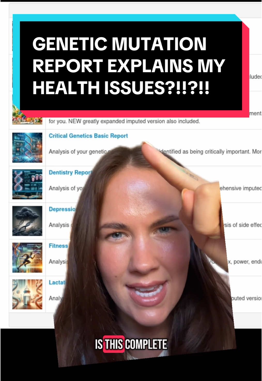 Replying to @Evresa highly recommend the Complete Mutation Nutrition Report if you’re looking for an affordable genetic mutation list!!! Nutrahacker FTW #greenscreenvideo #greenscreen #dnamutation #dna #dnatest #dnaresults #womeninstem #womenshealth #histamineintolerance #pmdd #comt #genetics #hormones #hormoneimbalance #naturalhealing #wellnessjourney #wellnesstips #wellnesstok  Dna test at home Ancestry dna DNA test result Genetic mutation Genetic disorder Mthfr Mthfr symptoms in women COMT gene mutation supplements