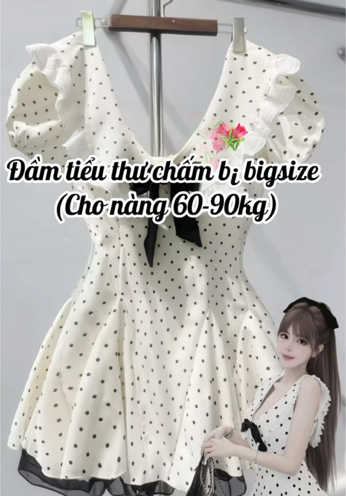 Một chiếc đầm xinh #macdepmoingay #thoitrangnu #mlshop2 #dambigsize #chubbygirl #trending #xuhuong 