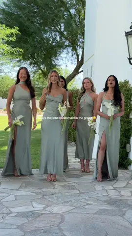 And she will be the one bringing the party to the reception 🍾🪩 #bridesmaids #weddingday #bridalparty #weddingtiktok 