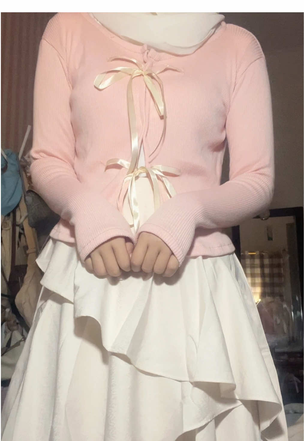 cantikk bngtt 🥹💗🎀 #outfitideas #ootdfashion #pink #coquette #foryoupage #fyp #4u 