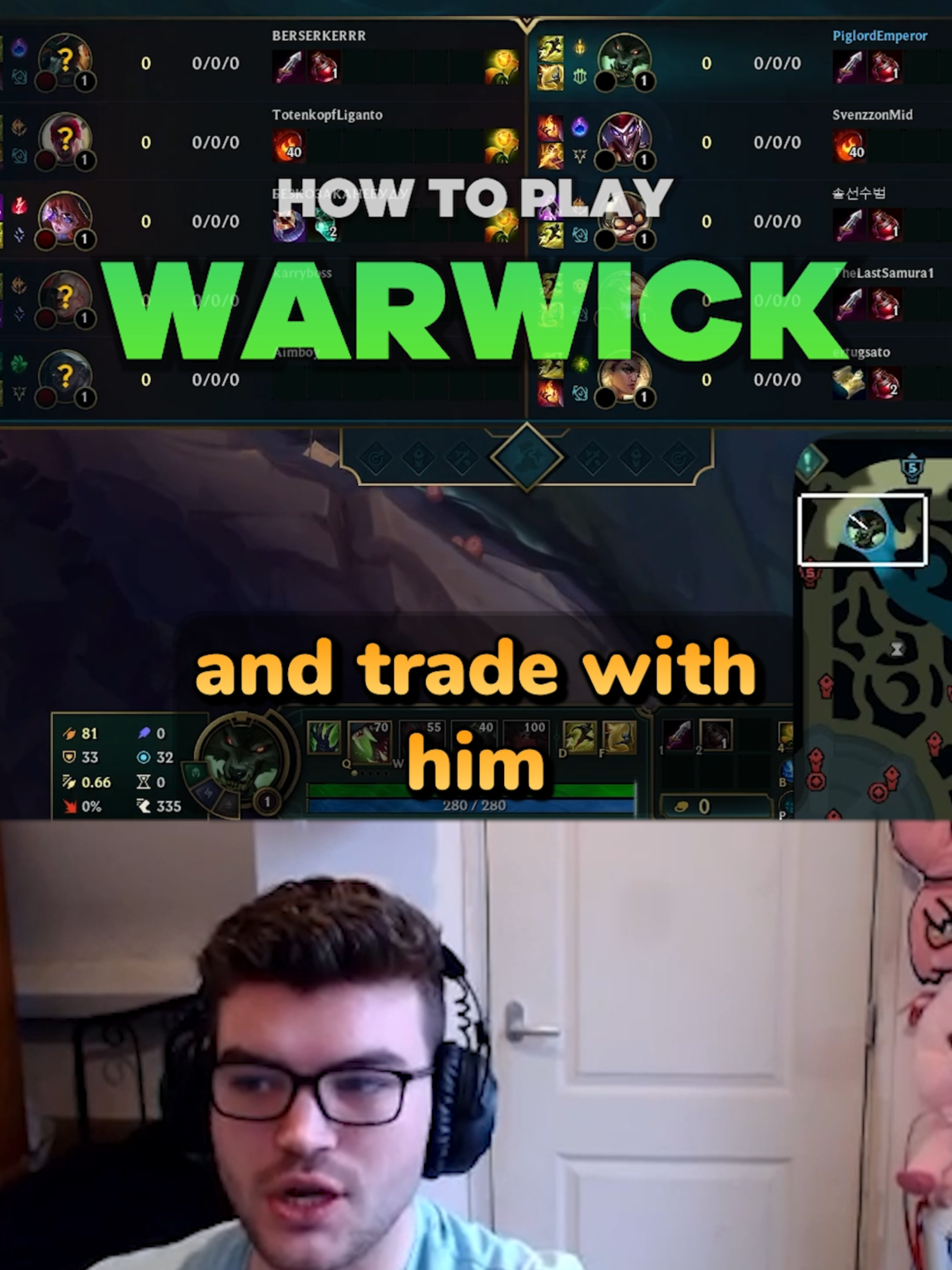 The MOST IMPORTANT SKILL for WARWICK #leaguetiktok #leagueoflegends 