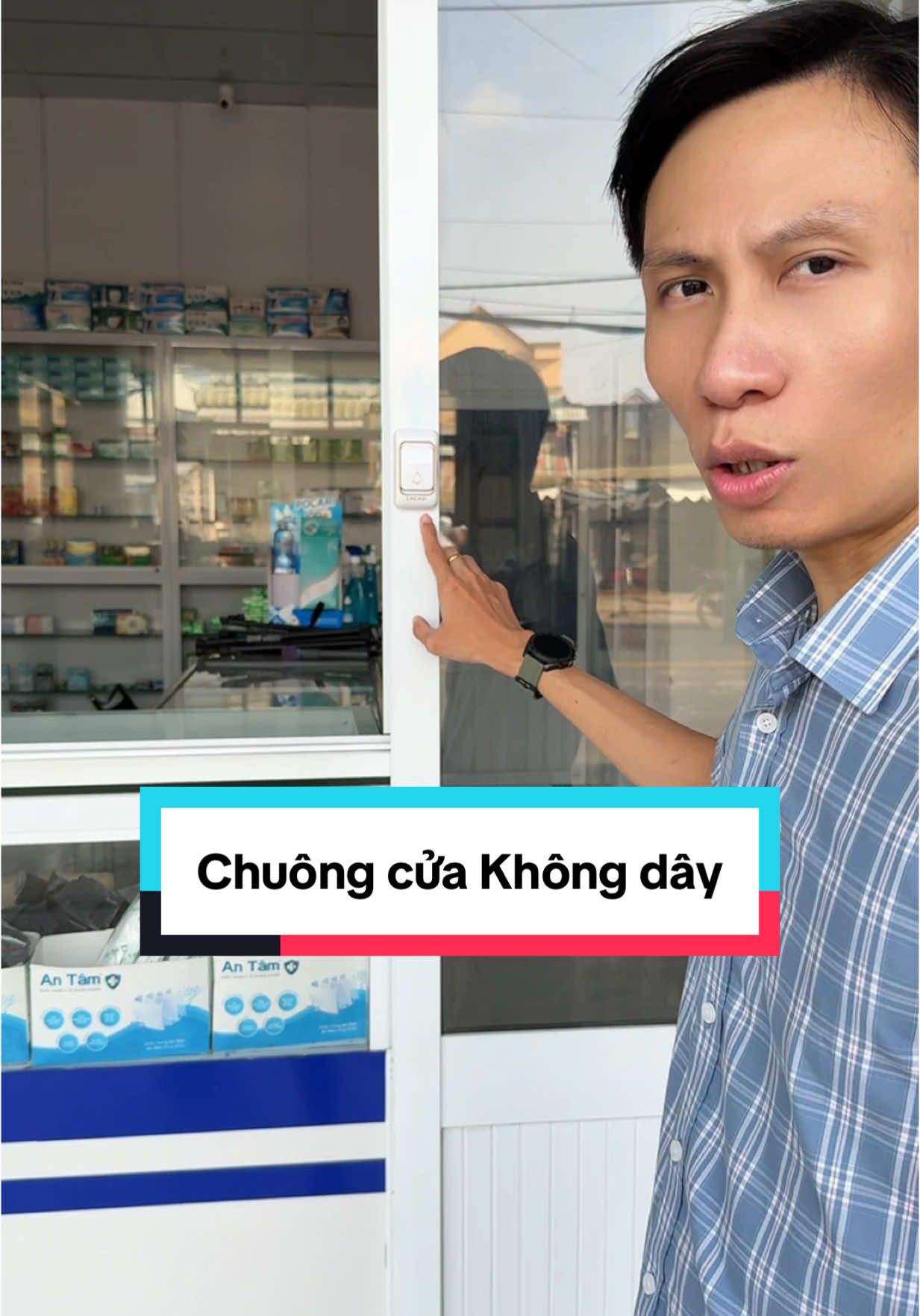 Chuông cửa không dây, từ nay khách đến nhà không cần gõ cửa nữa quá tiện lợi#LearnOnTikTok #muataitiktokshop #chuongcuakhongday #anhthichdien 