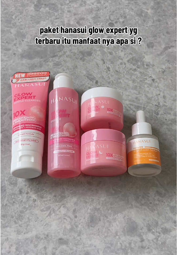paket hanasui glow expert 128rb an isi 5😍 gas cekout sebelum kehabisan🔥 #hanasui #hanasuiskincare #paketlengkap #paketskincare #skincareviral #skincaretiktok #skincarebpom #bpom #ori #fyp #viral #wajibcoba #trendingnow 