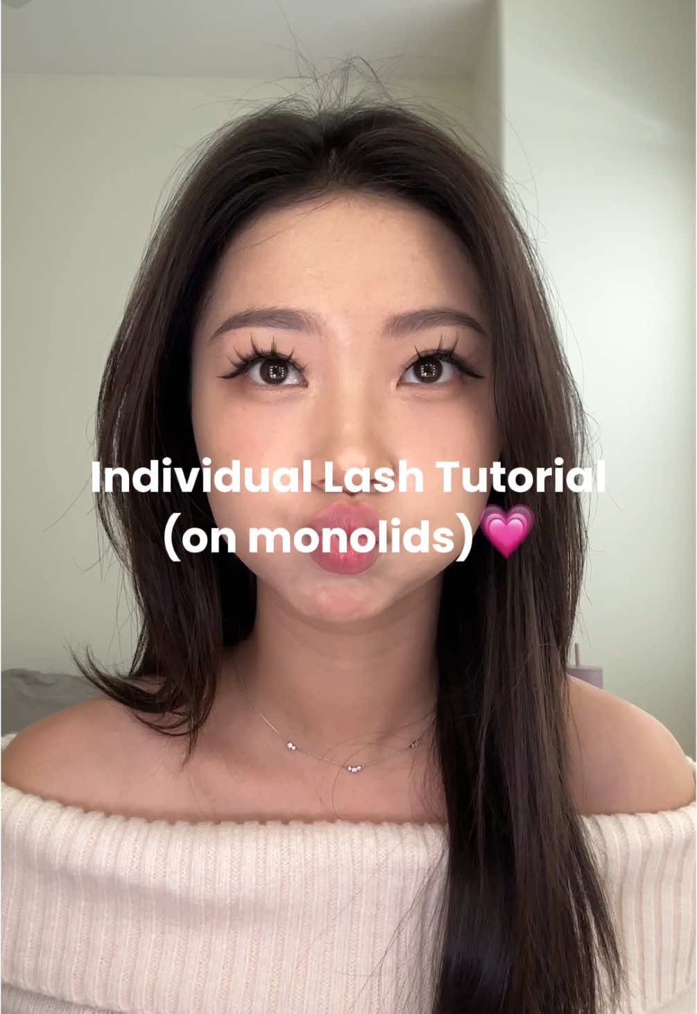 📣Ninetynine dreams lashes link and “ELAINE20” for 20% discount code! @NinetynineDreams  Individual eyelash tutorial on monolids💕👀 I’ve been struggling doing this for the longest time but I finally found a way to make it work! I hope this is helpful✨ . . #korean #kbeauty #monolid #hooded #makeup #lashes #eyelashes #falsies #butterfly #ninetyninedreams #douyinlashes #manhualashes #spikylashes 