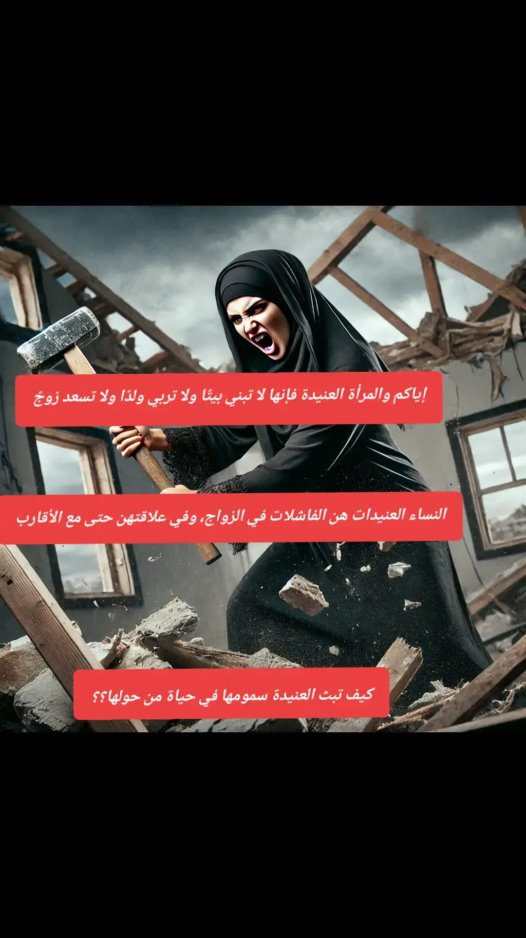العنيدة تبث سمومها في حياة من حولها برفض التفاهم والتفاوض، وإثارة المشاحنات، وفرض رأيها دون اعتبار للآخرين. تصعّب التعاون وتستنزف طاقة من يتعامل معها، مما يخلق توترًا دائمًا في العلاقات. قد تستخدم العناد كسلاح للضغط أو الانتقام، مما يجعل الأجواء مشحونة وسامة. #tiktok #المغرب #عنيدة #tutorial #edit #A 