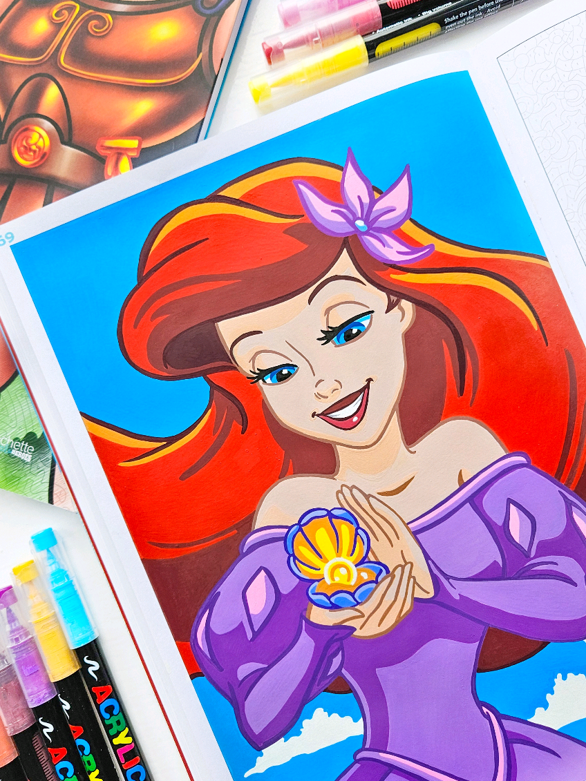 🎨✨️ 𝕃𝕖𝕥'𝕤 𝕕𝕠 𝕤𝕠𝕞𝕖 𝔻𝕚𝕤𝕟𝕖𝕪 𝕔𝕠𝕝𝕠𝕦𝕣𝕚𝕟𝕘!  🐚🌺 The Little Mermaid Edition 💫 Another amazing page ticked off! I am so into my colouring lately, it's such an escape and does wonders for my mental health! I feel like I've also picked up so many techniques and little tricks the more I do it! Next week I'm thinking to treat myself to some more pens and broaden my colour ranges! 🥰 🧡 What character would you like to see me do next? #coloriagedisney #coloriagemysteredisney #disneyuk #colourbynumbers #disneybook #asmr #drawing #disneyblogger #disneylifestyle #disneyfamily #disneylife #adultcoloringbook #adultcolouring #art #hobby #disneymovies #thelittlemermaid #disneyhome #cosy #colouringera #disneyuk #instadisney #disneygram #disneyland 