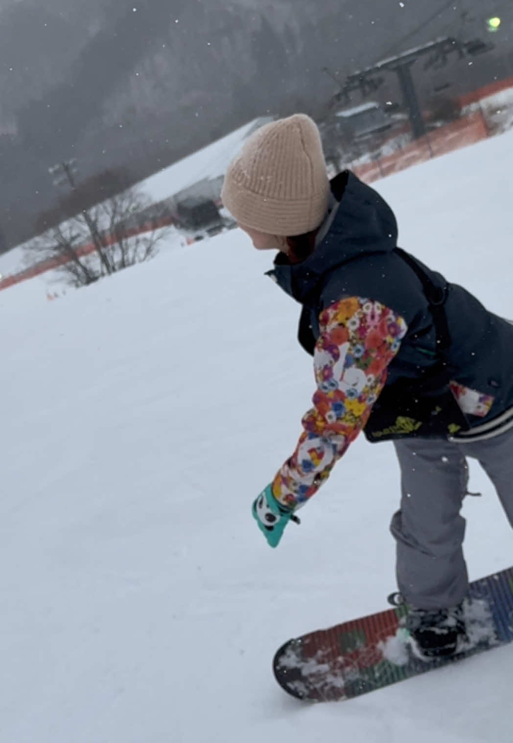 スノボ行った☃️❄️ へたっぴ #結月りあ#スノボ女子 