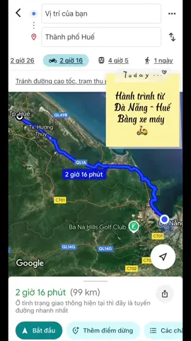 Hành trình Đà Nẵng - Huế trên con vison 🛵  #đà_nẵng #huế 