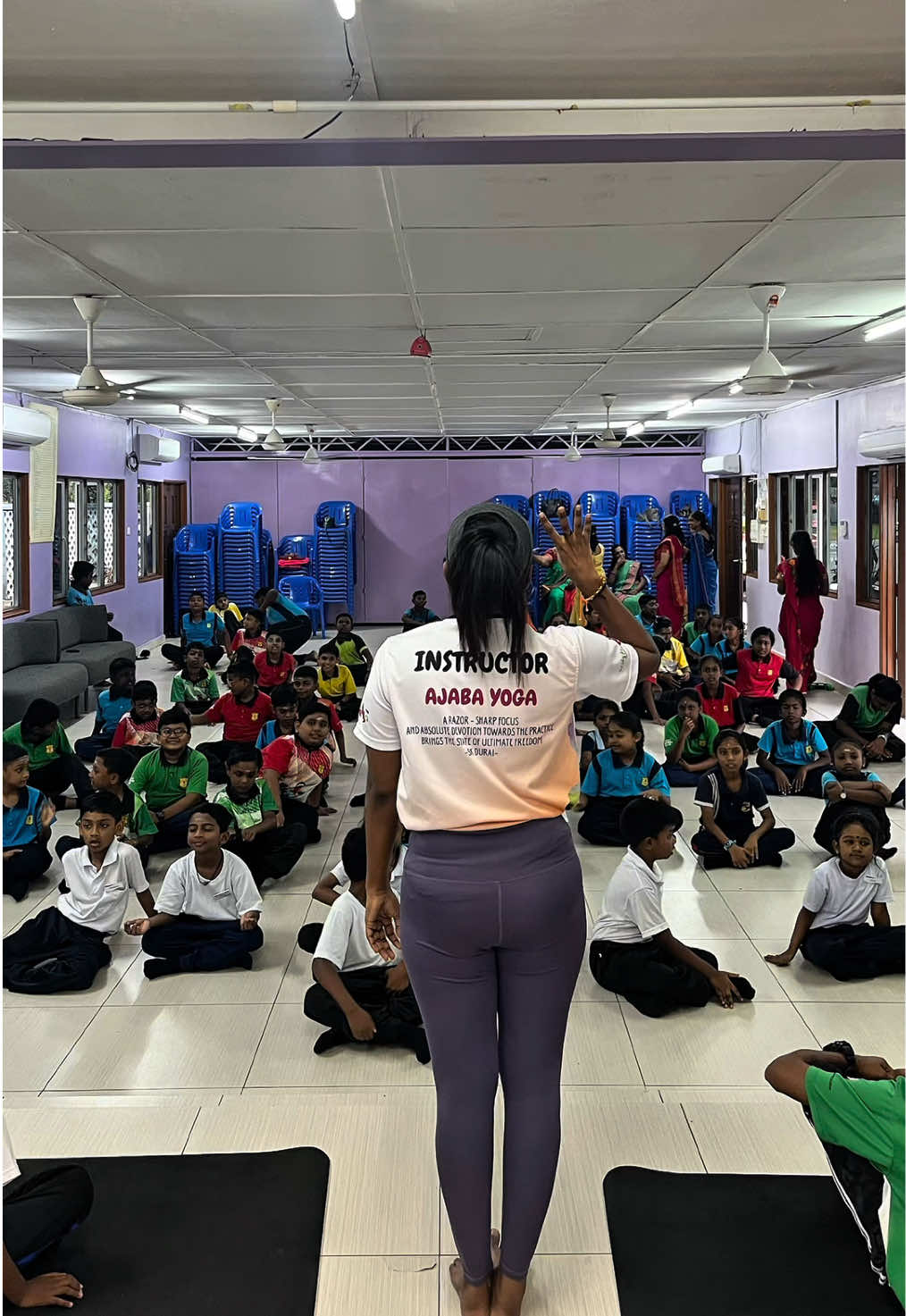 7/03/2025 - “Pure joy in guiding little souls from SJK (T) Jalan Tepi Sungai,Klang through the art of yoga.”! ✨🧘‍♂️  #tamilschool #kidsyoga #sarvasiddhiyoga #ssyoga #anandasiddhiyoga #yogainstructor 