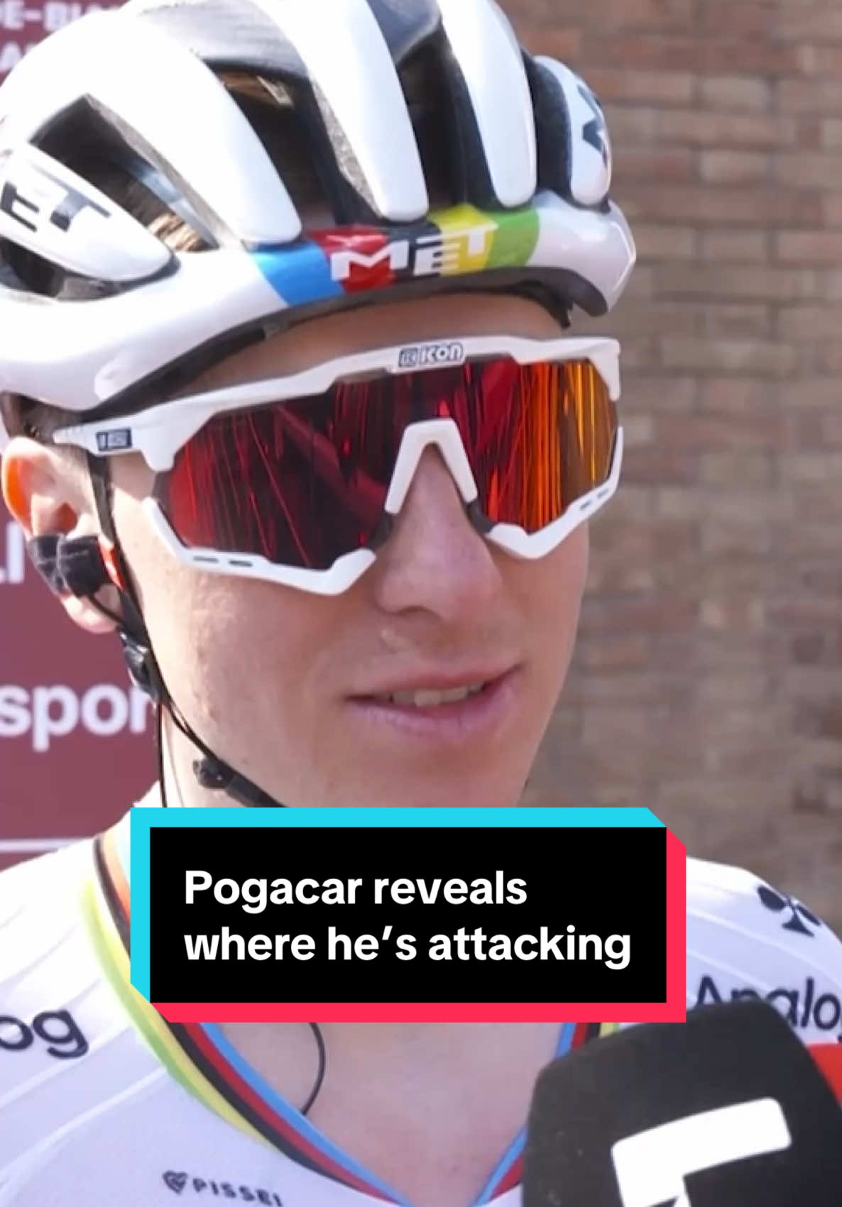 Tadej Pogacar reveals once again where he’s attacking from 👀
