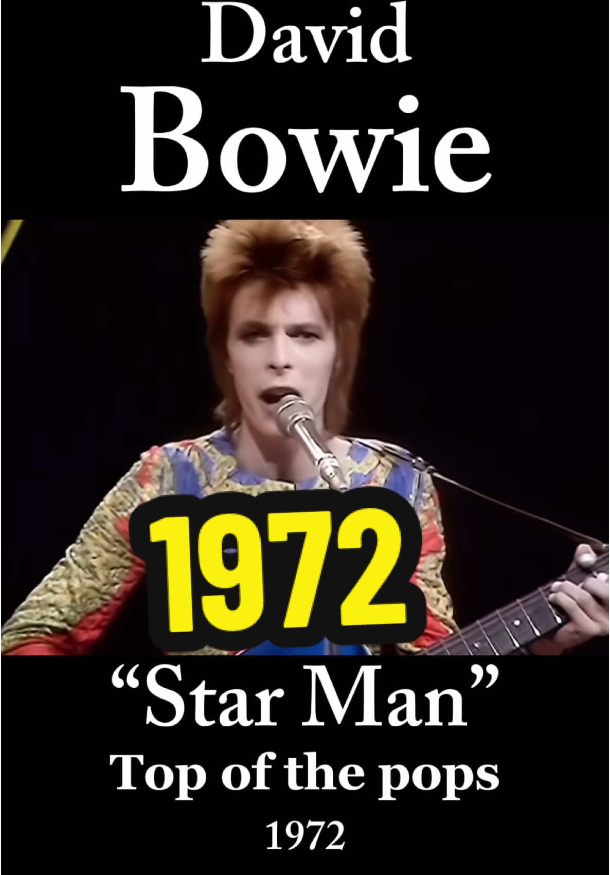 David Bowie - Star Man Perfoming on Top of the pops 1972. “Starman