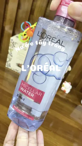 Nước tẩy trang 3 trong 1 tẩy trang, làm sạch, dưỡng ẩm nhà L’oréal paris #nuoctaytrang #taytrangquocdan #duongda #skincare #chamsocda #lamsachda #chamriviu 