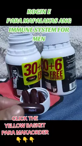 ROGIN E VITAMINS FOR MEN NA PAMPALAKAS NG IMMUNE SYSTEM KAYA CLICK THE YELLOW BASKET PARA MAKAORDER#rogine #ROGINE #rogineboost #multivitamins #multivitaminsandminerals #minerals #panaxginseng #vitaminsformen #men #vitamins #viralvideo #virall #trendingsong #trendingtiktok #trendingnow #viraltiktok #trendingnow #viraltiktok #trendingvideo 