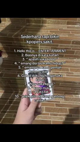 Baru tadi sih kejadiannya, sederhana tapi kpopers pernah terjadi dan dengar kata kata ini🙂 aku kadang bingung banyak yang bilang gitu tapi udah tiap hari kalo gak suka emangnya kenapa komen sih? Apalagi yang pertama langsung di komf sama agensinya lagi☹️☹️ jadi kpopers ternyata susah ya (ada senangnya ada susahnya juga) 🙂🙃🏠🤍  Kpopers don’t say (capek ya sama orang orang yang ngatain gitu) But kpopers say (aku kuat aku harus buktiin kemereka kalo kpop itu segalanya) #kpop #kpopers #fyp #🏠🤍⭐️