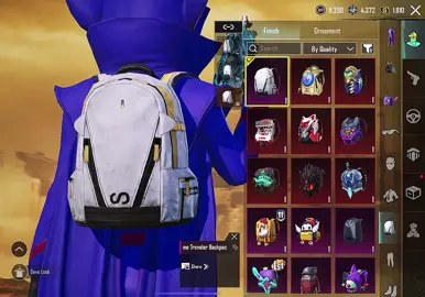 Rare 0.01% have this backpack #pubgmobile #banin #baba #edit #rare 