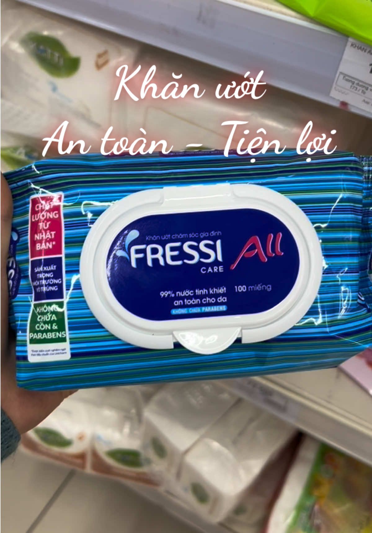 Khăn ướt An toàn tiẹn lợi, mình sử dụng cho cả gia đình bấy lâu nay. Chưa bao giờ có giá hời như hôm nay nên đặt mấy combo luôn #khanuot #khanuotkhongmui #khanuotvesinh #fressi #xuhuong #xuhuongtiktok 