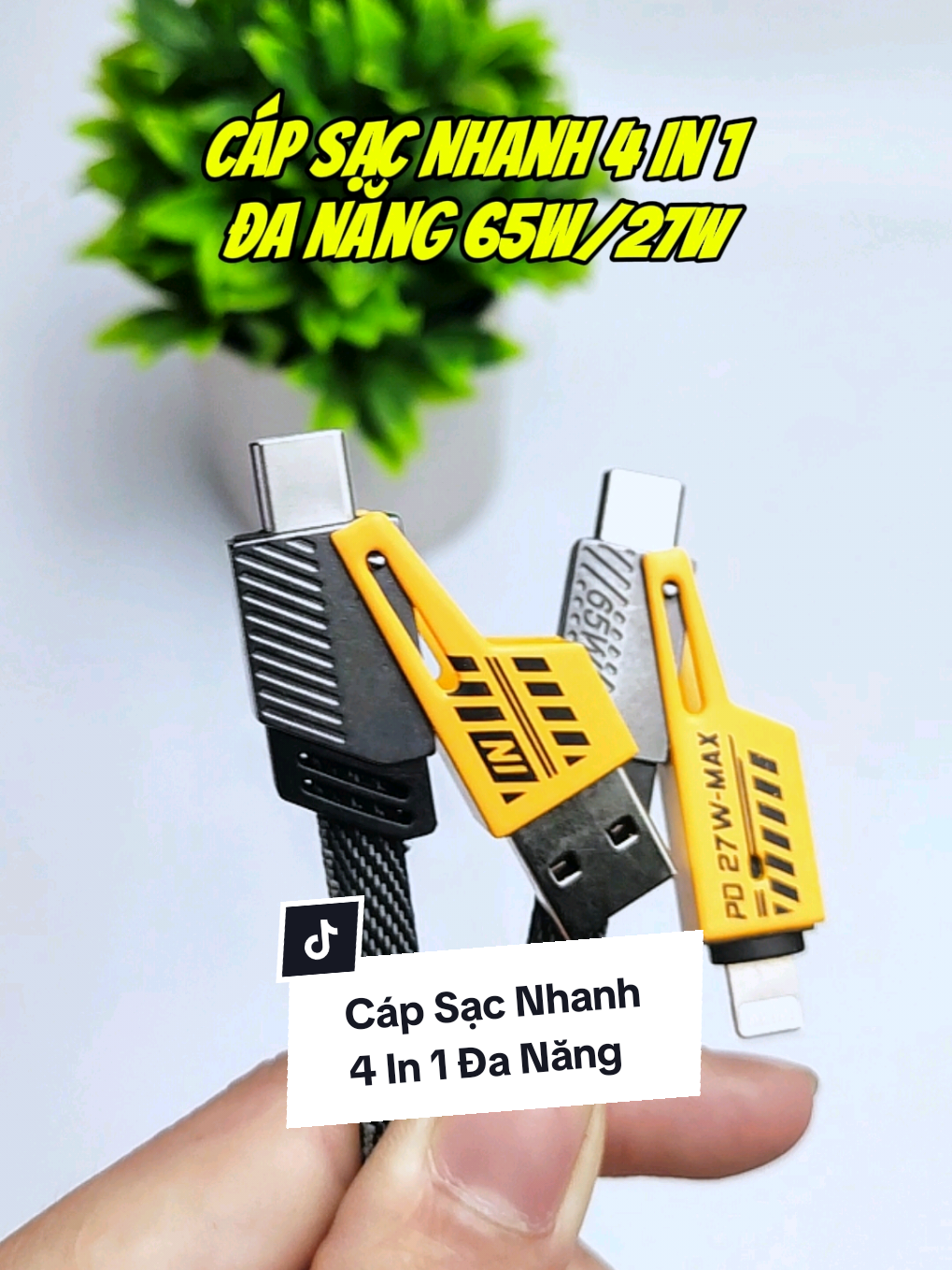 Bạn đang lo tìm kiếm kiếm một cáp sạch nhanh mà còn đa năng? #capsacnhanh #tienich #daysacnhanh #daysac4in1 #daysacnhanh4in1 #capsac #capsac4in1 