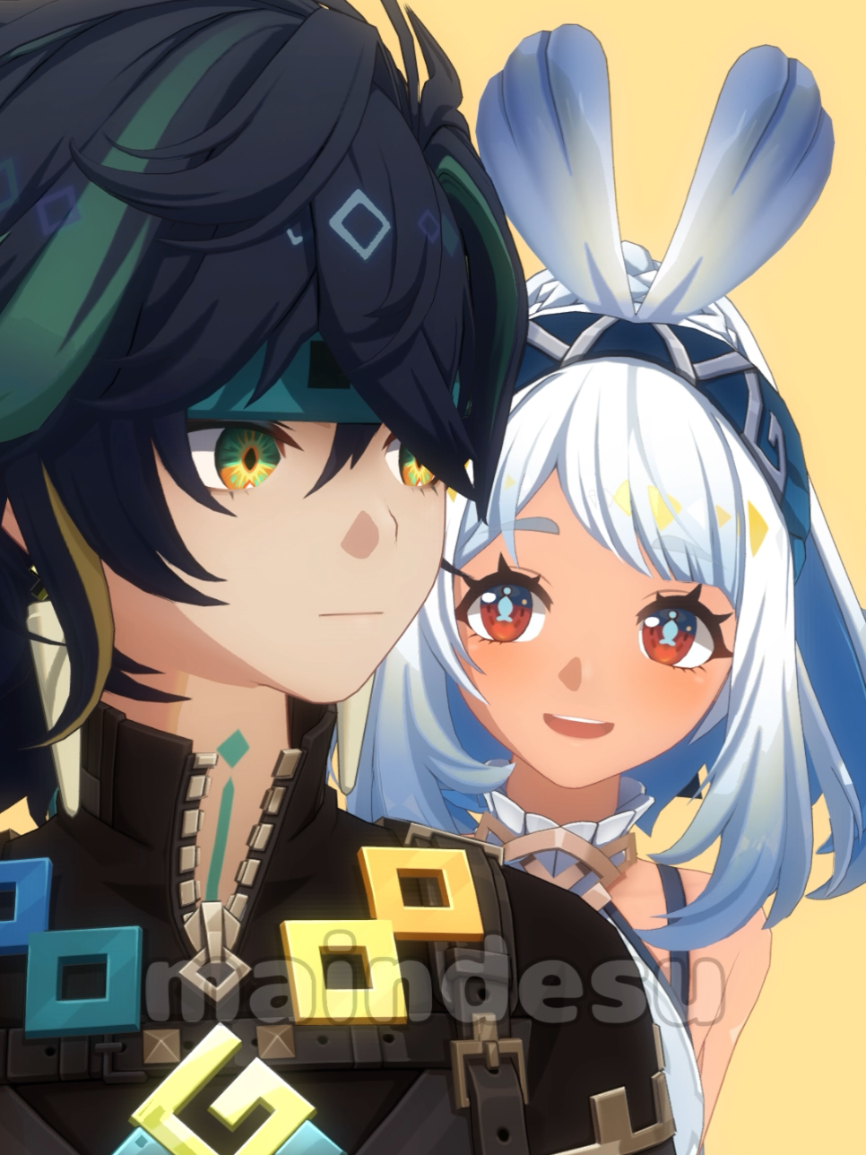 Smile please? (Kinich and Mualani) Music: On Melancholy Hill #kinich #mualani #GenshinImpact #hoyoverse #hoyocreators #natlan 