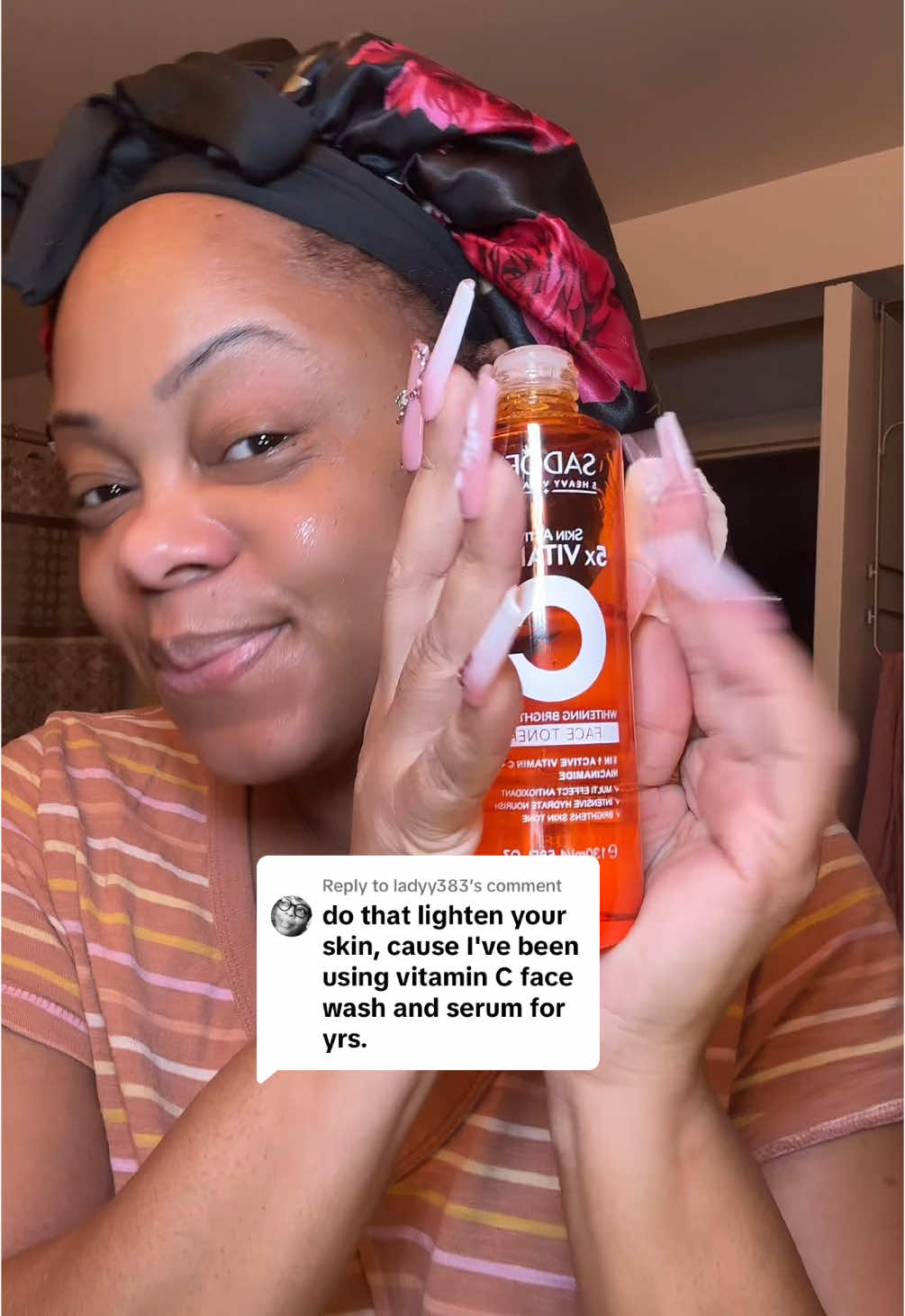 Replying to @ladyy383 #vitaminctoner #facetoner #brighteningtoner #vitamincskincare #sadoer #sadoertoner #beauty #beautytips #BeautyTok #skincare #skincareroutine #skincaretips #spotlightfinds 
