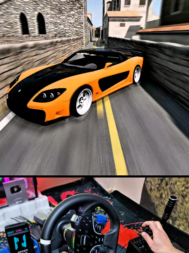 Mazda Rx 7 Drifting Beamng drive  #mazdarx7 #fastandfurious #tokyodrift #beamngdrive #drift #تفحيط 