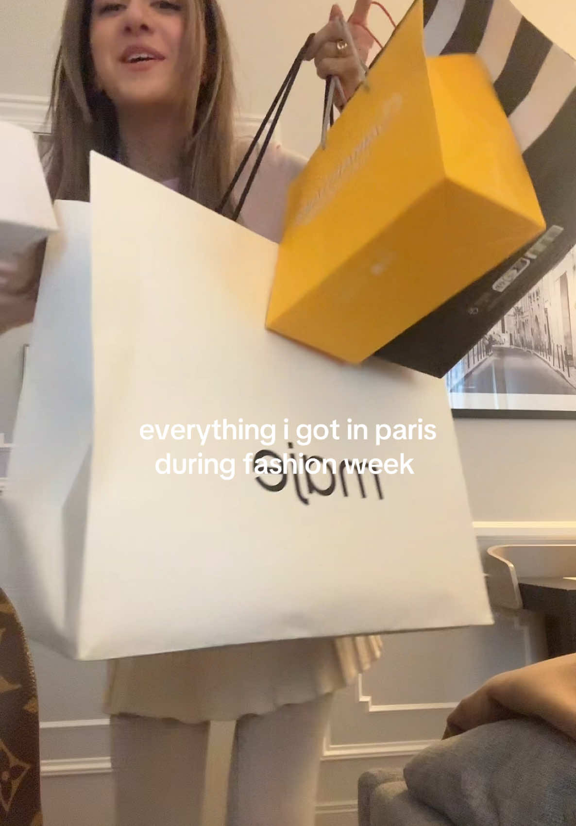 Paris fashion week haul!!! #paris #haul #designer #shop #shoppinghaul #fashion #week #fashionweek #france #hotel #dior #aesthetic #foryou #pourtoi #fyp #viralvideos 