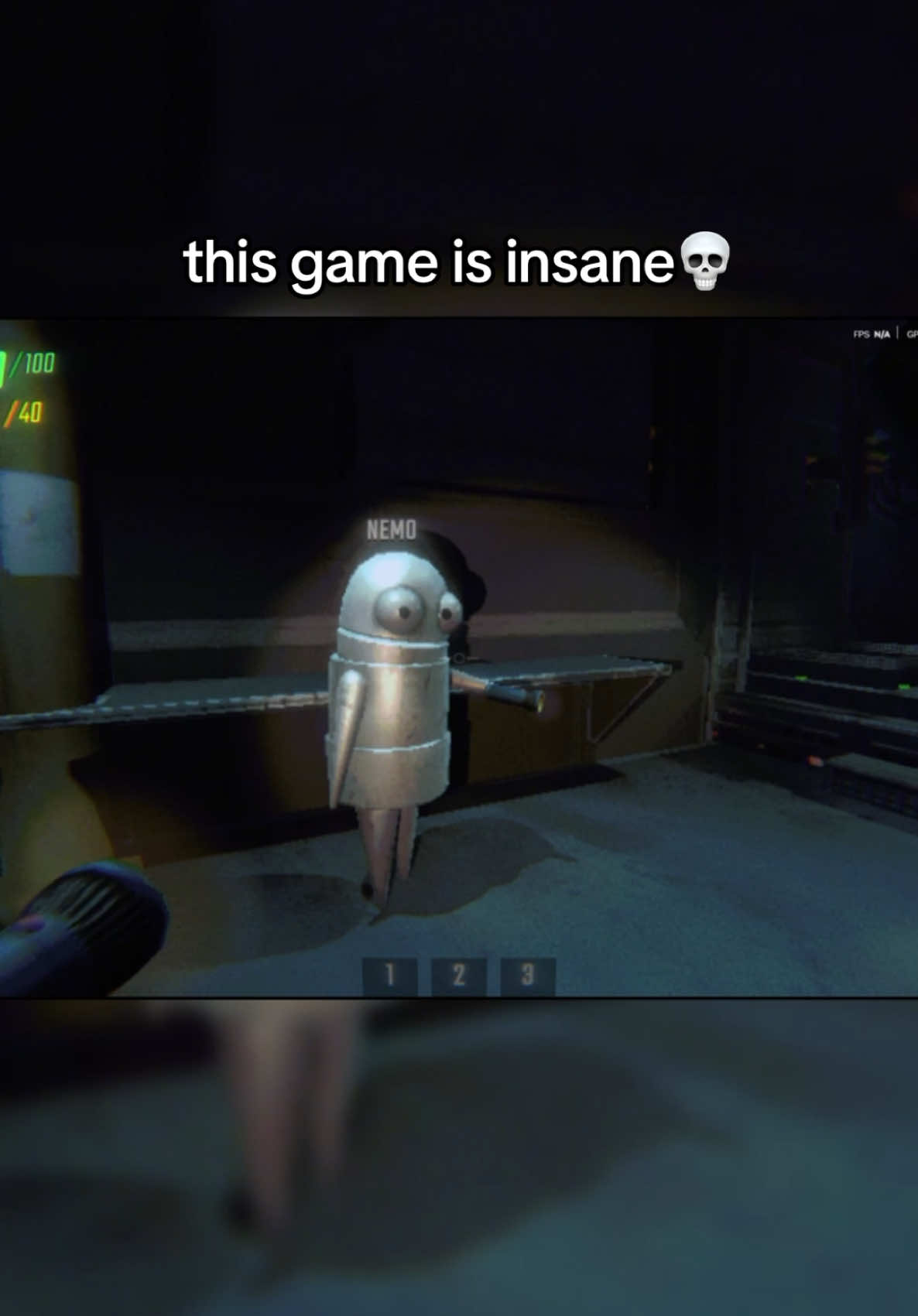 he’s black. #repo #horrorgame #scarygame 