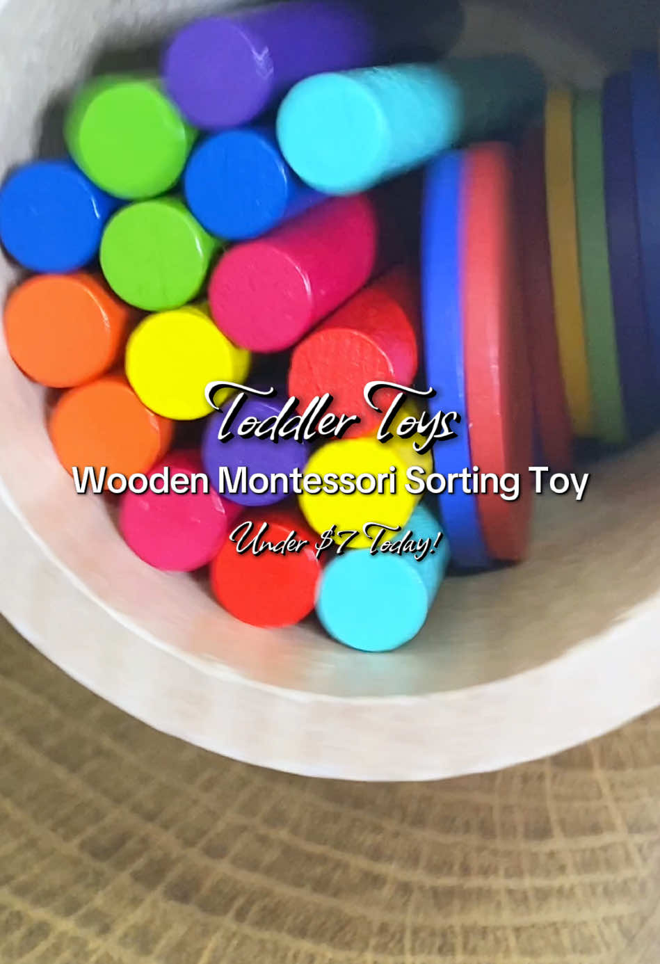 Non-toxic wooden sorting toy for play based learning ✨ #montessoritoys #toddler #sortingtoys #woodentoys #montessoriactivities #toddlertoys #playandlearn #montessoritoddler #toddlergifts #toddleractivities #finemotoractivity 