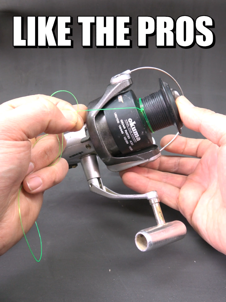 Attach line to your reel the right way! #fishing #fishinglife #fishingknot 