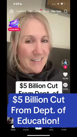 $5 Billion Cut From Dept. of Education!