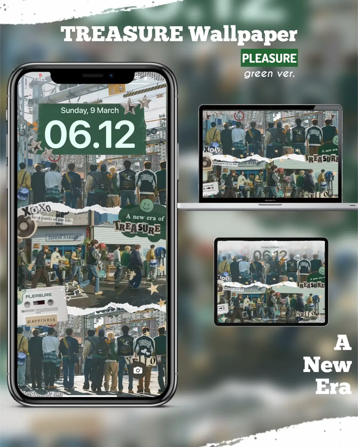 #TREASURE 's wallpaper by me part 2 special for YELLOW comeback 🤩💛