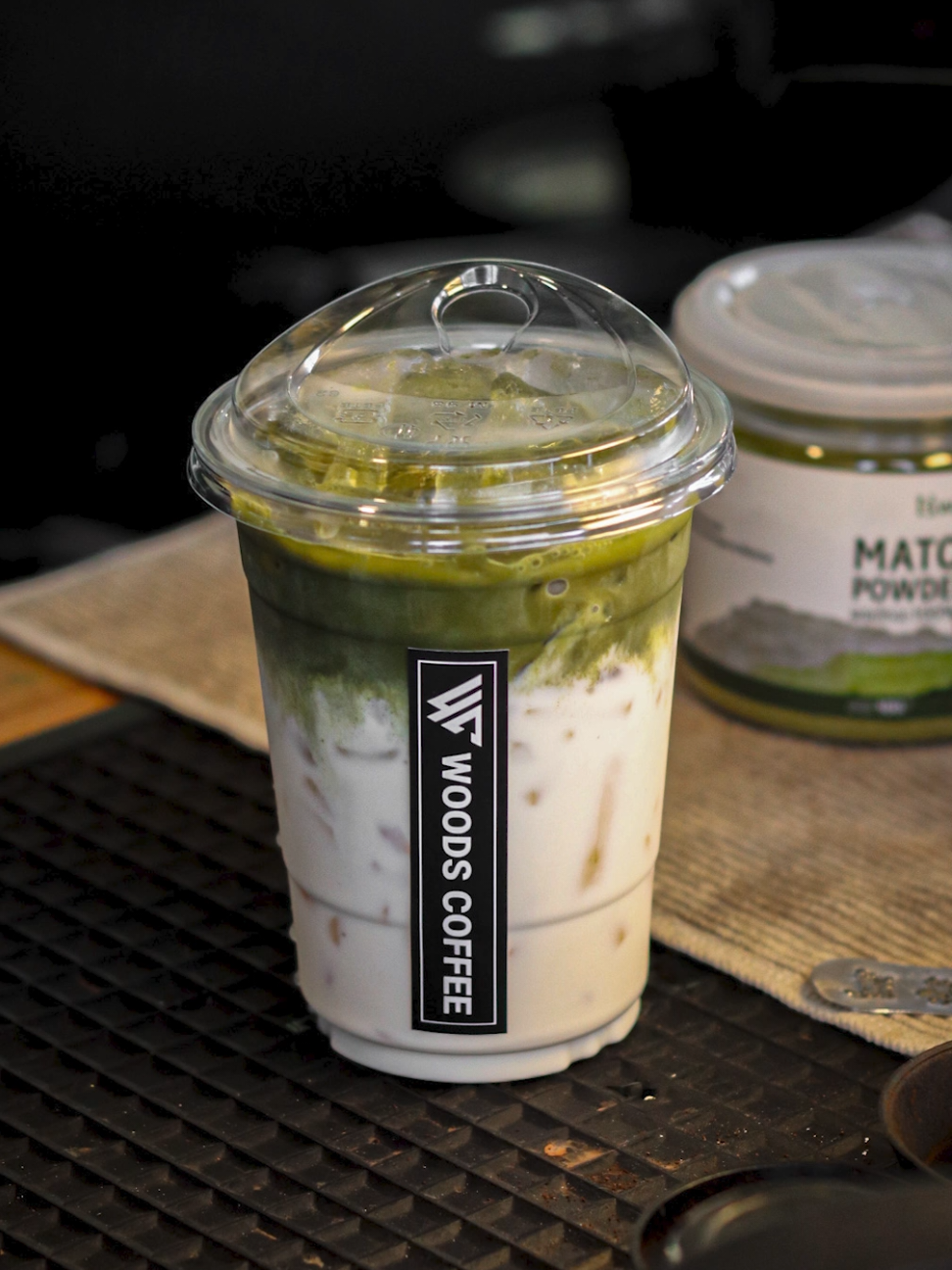 มัจฉะลาเต้ ของที่ร้านwoods coffee #มัจฉะลาเต้ #ศรีราชา 