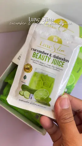 Try this Cucumber & Dalandan from @LuxeSlim Official  #luxeslim #beautyjuice #luxeslimcucumberanddalandan #cucumber #luxeslimbeautyjuice 