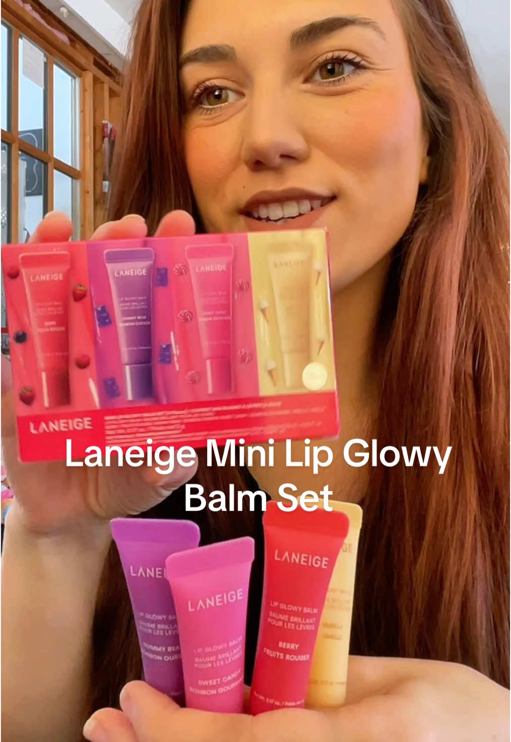 Laneige Mini Glowy Balm Set 4-piece makes a great Easter basket stuffer @laneige_us #laneigelipmask #laneigelipbalm #laneigeminis #kidslipbalm #kidseasterbaskets #easterbasketideas #springtok #ttslevelup #giftguide #tiktokshopspringglowup 
