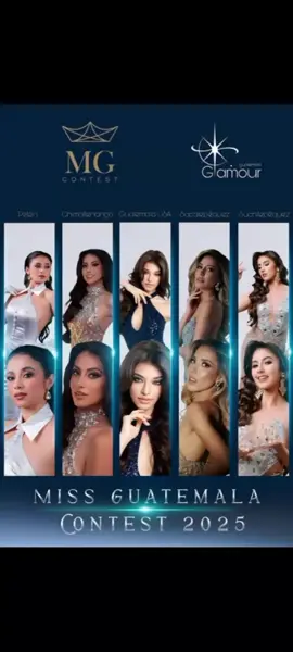 Candidatas electas para Miss Guatemala Contest 2025 😱🇬🇹🇬🇹❤️