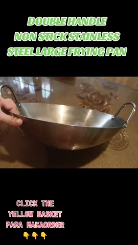 DOUBLE HANDLE NON STICK STAINLESS STEEL LARGE FRYING PAN KAYA CLICK THE YELLOW BASKET PARA MAKAORDER#fryingpan #FRYINGPAN #viraltiktok #nonstick #nonstickpan #largefryingpan #pan #PAN #trendingvideo #trendingnow #trendingtiktok #trendingsong #virall #viralvideo #viraltiktok 