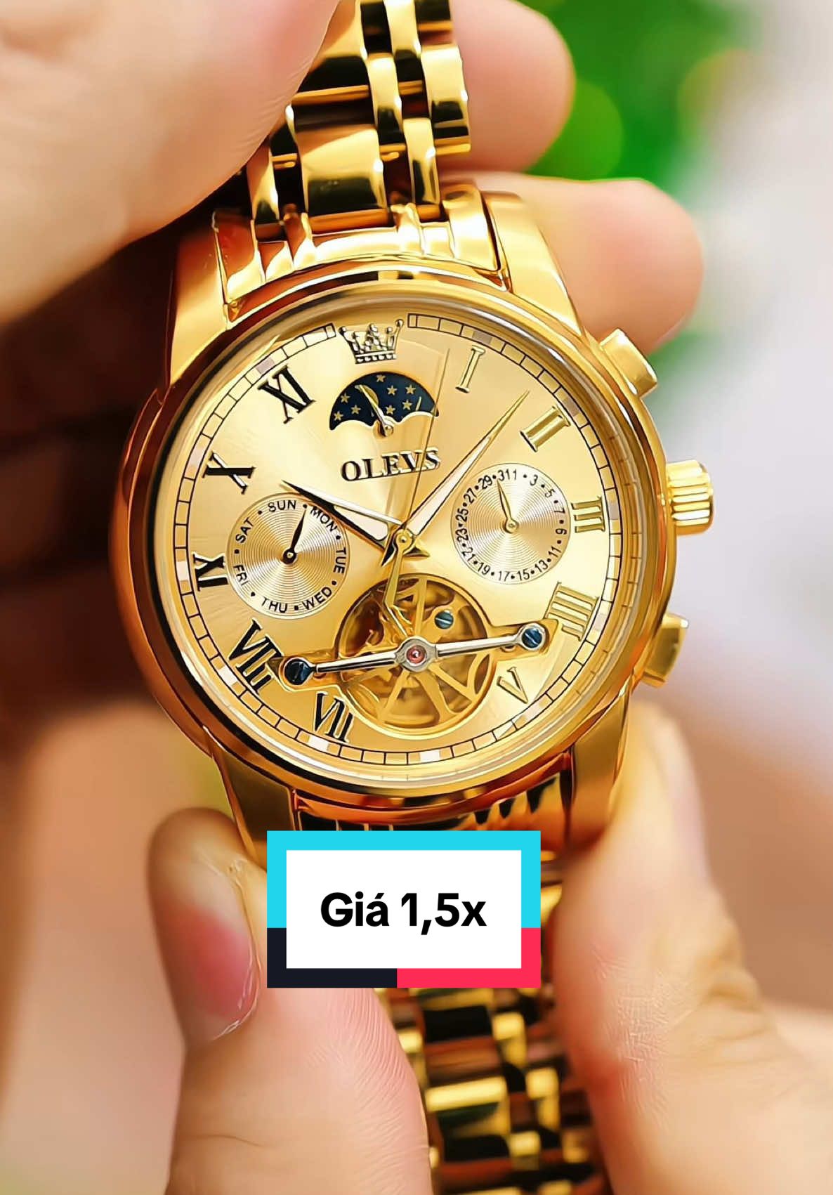 OLEVS Đồng Hồ Cơ Dành Cho Nam, Chống Nước, Tích Cót 42h, Lộ Máy #olevs #olevswatch #apwatch #donghoco #donghonam #donghothoitrang #donghochinhhang #donghodep 