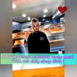 POV making a chicken wrap meal with our chip shop diva !  😋  #fishandchips #fish #Foodie #food #seafood #chips#foodporn #instafood #takeaway #merchantsfishbar#foodstagram #foodblogger #eatlocal #dinner #merchantschippygirl #chipshopdiva #delicious #yummy #chippytea #fishnchips #tasty #supportlocal #chippychipsHrestaurant #viral #fyp