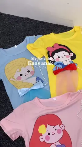Kaos cantik favorit untuk anak dari  #princesskesli ❤✨  #kaos  #bajuanak #outfitanak #rekomendasibajuanak #bajuanakkekinian  #bajuanakviral 