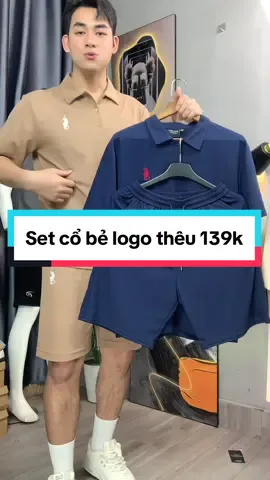 Bộ thể thao nam nữ. Cổ bẻ Logo thêu.139k. Hàng trên tiktok giá yêu thương luôn .#bothethaonamnu #bodonam #setthethaonam #setdo #setdonamnu #aopolonam #aothuncotton #xuhuong 