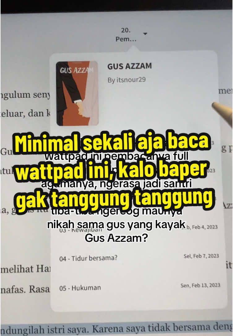 wattpad lagii 💕🦋🫣 #wattpadreligiromance #rekomendasinovel #gusazzam #penerbittekad #wattpadreligi #wattpadstory #rekomendasiwattpad #wattpadstory #wattpad 