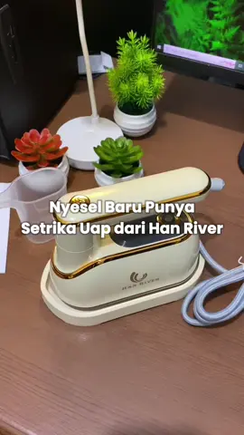 ketika menyetrika menjadi hal yang menyenangkan gara2 setrika uap dr han river ini #setrikauap #hanriver #setrikahanriver #rekomendasisetrika 