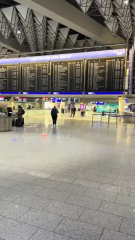 Vacation time. Chose wisely. This is Frankfurt am Man Airport , one of the busiest airports in Europe. The service and facilities here is second to none. Enjoy the German architectural heritage 