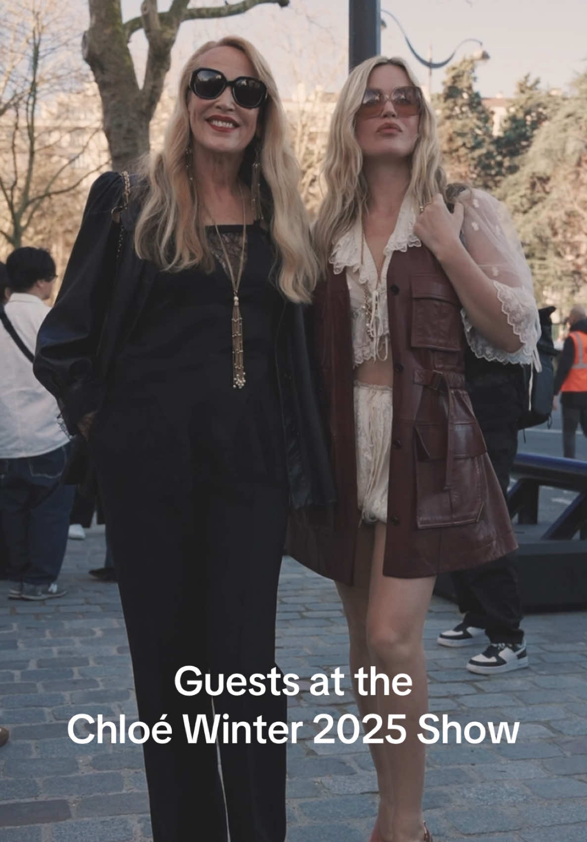 Guests at the Chloé Winter 2025 Show by Chemena Kamali #Chloe #ChloeWinter25 #ChemenaKamali #TikTokFashion