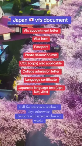 Japan vfs for student visa checklist #studyinjapan #october2025 #Aayumiinternationaleducation 