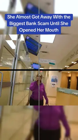 She Almost Got Away With the Biggest Bank Scam Until She Opened Her Mouth #cops #copsoftiktok 