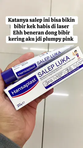 Aneh kan ?? Salep luka bisa bikin bibir plumpy pink lembab, seriusan deh kamu harus cobain, bisa buat ngurangi bekas luka jerawat juga loh 💯😍 #hansaplast #salep #salepluka #salephansaplast #beutytok #lipcare #fyp #viral 