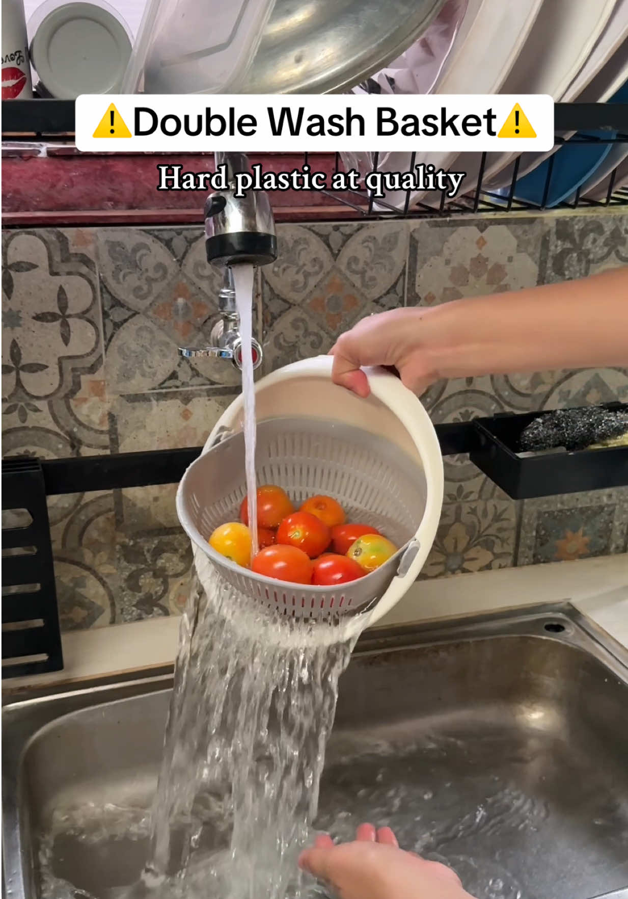 Very useful pag nag huhugas ng maliliit na gulay #draine  #basket  #washbasket  #vegetable  #fruits 